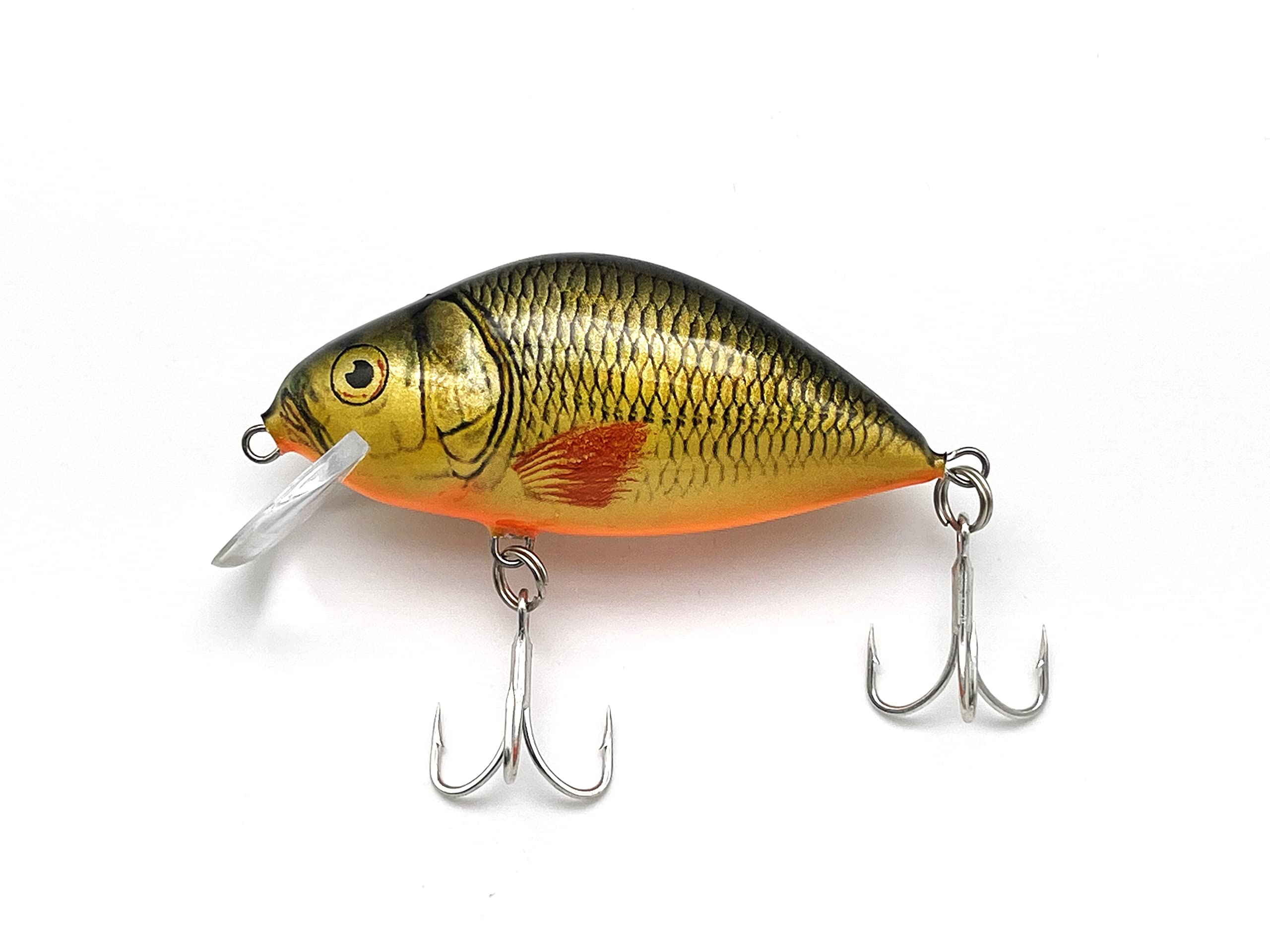 EVERBAY DORADO Wobbler Fishing Lure-Artificial Hard Crankbait-Fishing Tackle, Topwater Life-Like Swimbait for Trout Perch Pike Zander Catfish Chub Barbel Trolling in Freshwater, Floating - LAKE 7cm G
