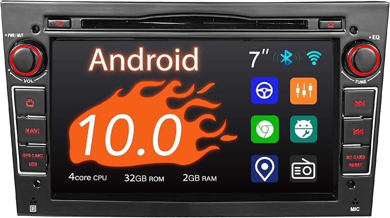 Amaseaudio Car Stereo 2 Din For Opel Corsa Astra Vectra Zafira Antara Meriva Vivaro 7 Touchscreen Support Android Audo Gps Navigation Amazon Co Uk Electronics