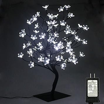 Amazon Com Pms 23inch 90 Leds Cherry Blossom Tree Lights Desk Top