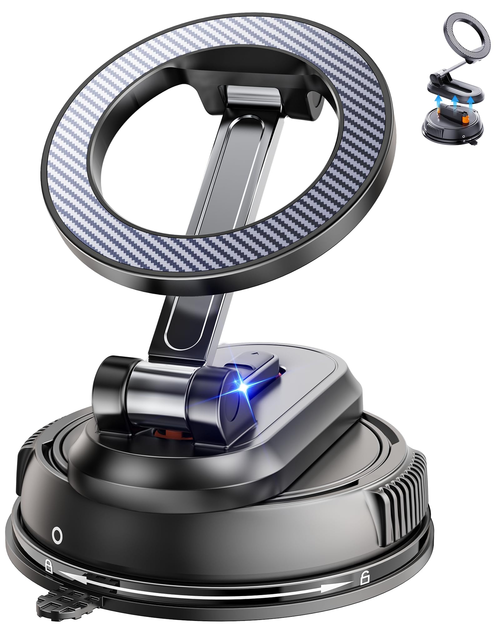 Photo 1 of 2-IN-1 Car Phone Holder for Magsafe?28 Strong Magnets?Magnetic Phone Holder for Car Phone Mount?360°?Phone Holders for Your Car Accessories for Women Men for iPhone 17 Pro Max 16 15 14 13 12 Air Plus