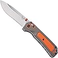 Benchmade - Grizzly Ridge 15061 Hunting Knife with Warm Gray/Orange Handle (15061)