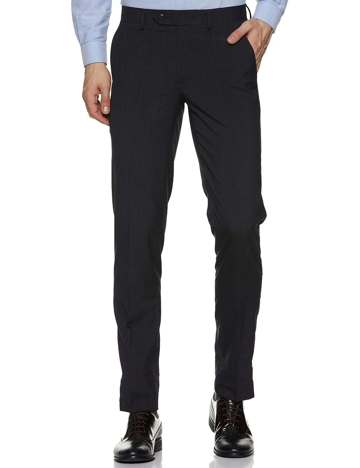 Buy Peter England Men's Slim Fit Formal Trousers at Amazon.in