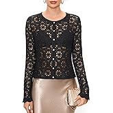 FAIRY SEASON Women's Crochet Cardigan with Golden Thread, Vintage Cropped Openwork Knit Sweater for Garden Party & Wedding