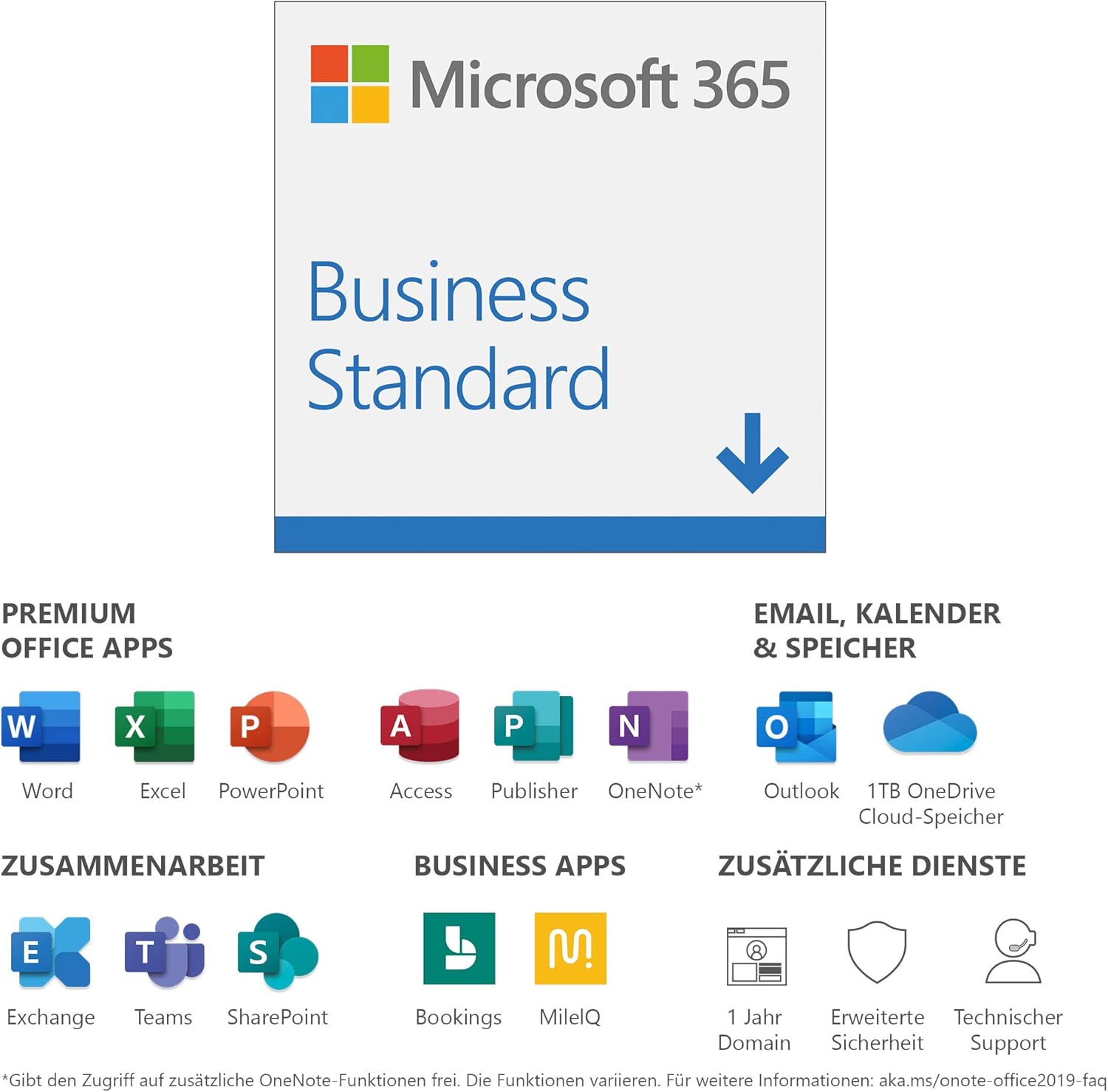 Microsoft Office 365 Personal 1 Pc Mac 1 Jahresabonnement Microsoft 365 Business Standard | 1 Nutzer | 5 PCs/Macs, 5 Tablets und
