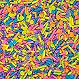 Neon Sprinkles for Baking Cupcakes - Neon Confetti Sprinkles for Cake, Cookie, Cupcake Decorating, and Toppings - Neon Cake Decorations in Pink, Yellow, Purple, Blue Jimmies and Confetti Sprinkles
