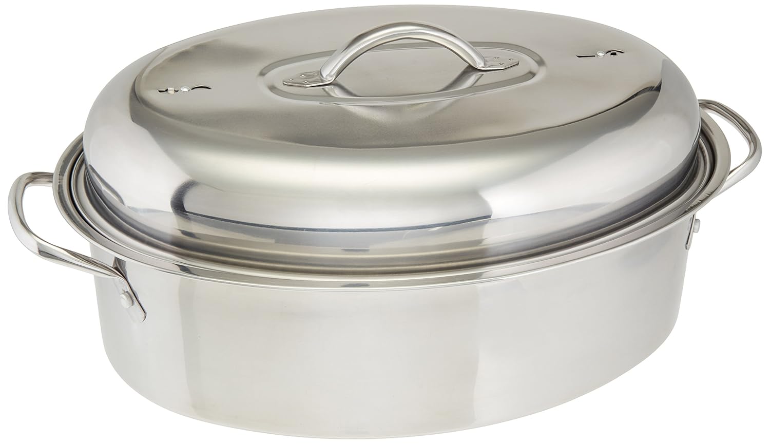 Cook Pro 574 All-in-1 Stainless High Dome Roaster and Fish Poacher, 23-Pound
