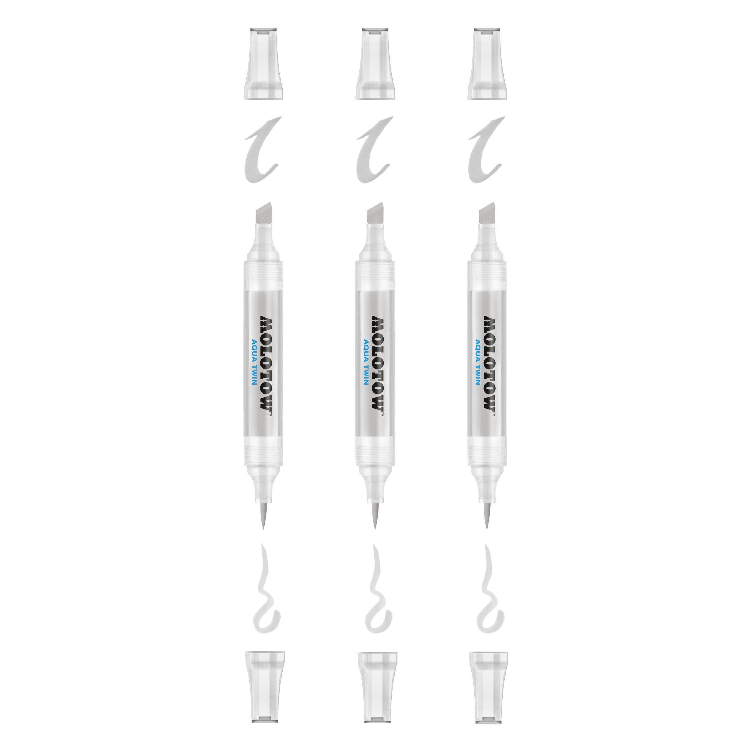 Molotow MO729027 Two Point Marker Aqua Twin, 2-6 mm 1 Piece Neutral 04