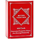 BETTER TOGETHER Couples Conversation Cards Game – 100 Romantic & Deep Questions for Christmas Stocking Stuffer Gifts – Relationship Building Card for Him & Her – Date Night Gifts, Valentine’s Holiday
