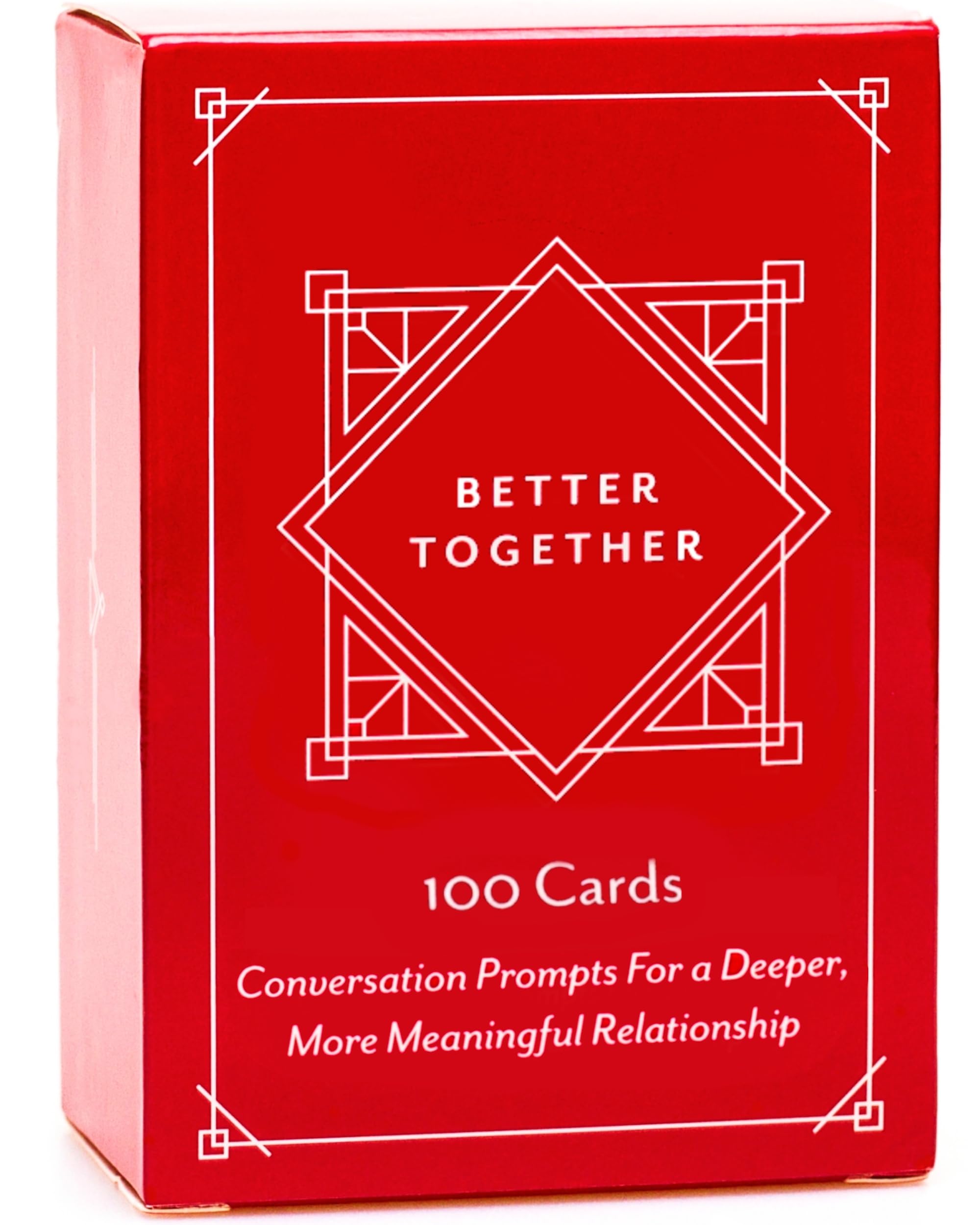 Better Together Couples Conversation Cards Game – 100 Romantic & Deep Questions for Date Night – Relationship Building Card Game for Him & Her – Anniversary, Bridal Shower, Valentine’s Gift