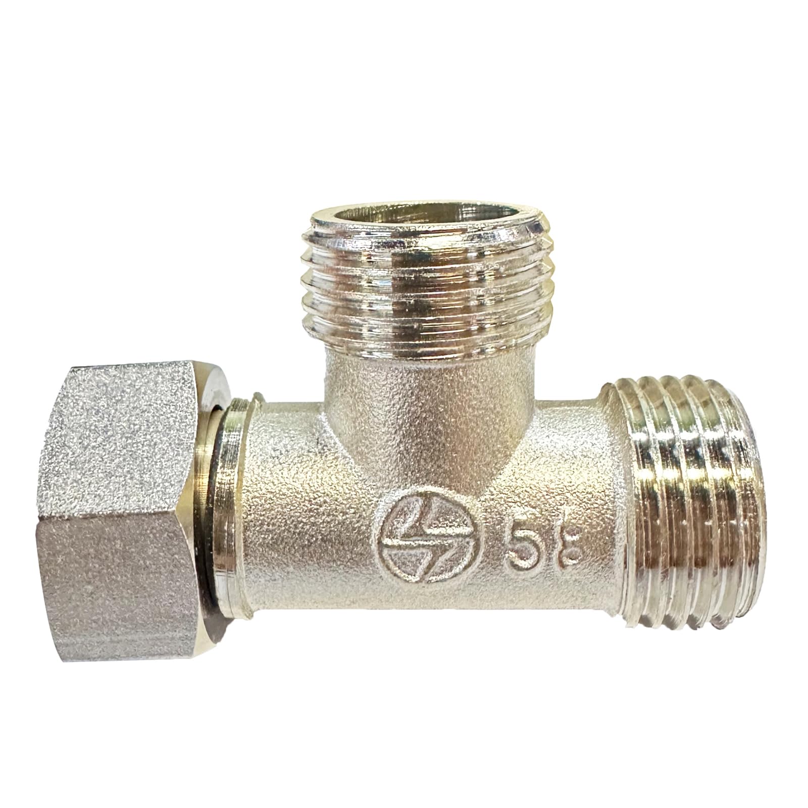 Tee Connector 1/2" 3 Way Hose Connector T-Shape Equal Pipe Connecting Fittings for Water Pipe Adapter/Coupler (Type D)