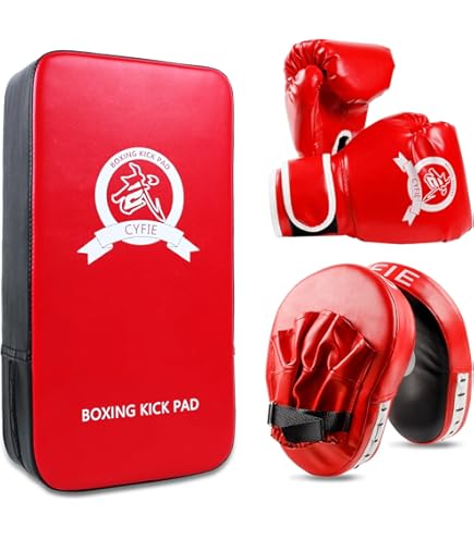 2 Black Leather Focus Pads Hook Jab MMA Boxing Kick Curved Mitt Glove Thai Muay