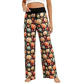 Halloween Pajama Pants for Women Spooky Pumpkin Ghost Lounge Bottoms Pjs | Pumpkin Ghost Print,Spooky Fall Jammies,Soft Lounge Bottoms,Cozy Sleepwear,Halloween Party,Comfy Sleep Pj，Cute Jammies