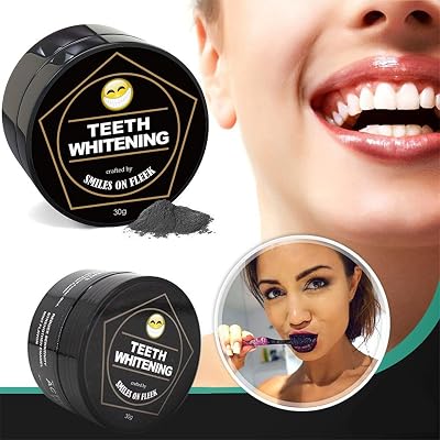 Large Capacity Teeth Whitening Powder Natural Activated Coconut Charcoal Toothp Black