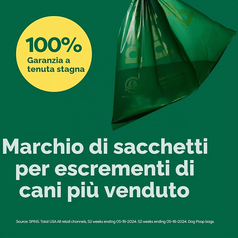 Sacchetti igienici per cani, a prova di perdite e extra resistenti, rotoli di ricarica, profumati alla lavanda, 600 pezzi