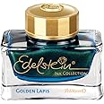 Pelikan Gemstone Ink Glass Golden Lapis (Blue Gold), 50 ml, 1 Glass Ink for Piston Fountain Pen, 302234