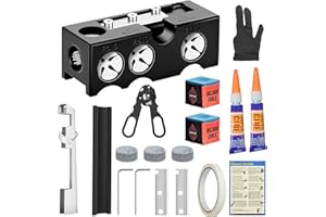 Billiards Pool Cue Tip Shaper, 11-in-1 Pool Stick Tips Replacement Kit, Billiards Accessories Tool, Table Accessories for Rep