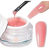 LOURIAN Builder Gel in Jar, 30g Low Heat UV/LED Coral Pink Sculpting Gel | Hema &amp; Tpo Free Builder Gel in Jar with Low Heat Curing, Smooth Application, Sculpting Strength for Nail Overlays Extensions
