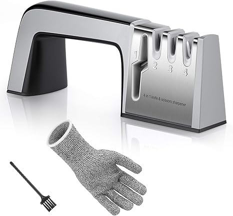 Amazon 包丁研ぎ 包丁研ぎ器 包丁シャープナー シャープナー 4段階シャープニングシステム ほうちょうとぎ はさみ研ぎ器 砥石 仕上げ 耐切創手袋 鉄粉ブラシ 付き ブラック 在庫一掃セール 研ぎ器 オンライン通販 Amazon 包丁研ぎ 包丁研ぎ器 包丁シャープナー シャープナー 4段階シャープニングシステム ほうちょうとぎ はさみ研ぎ器 砥石 仕上げ 耐切創手袋 鉄粉ブラシ 付き ブラック 在庫一掃セール 研ぎ器 オンライン通販