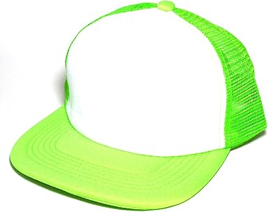 blank neon trucker hats