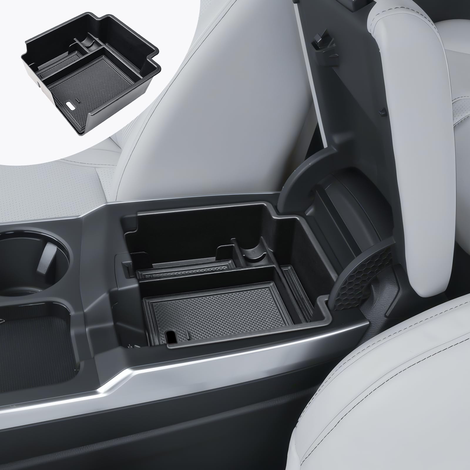 Photo 1 of RUNROAD Center Console Organizer Tray Compatible with 2025 Acura RDX Accessories, Insert Armrest Storage Box For Acura RDX Middle Console Tray Interior Accessories Coin Holder