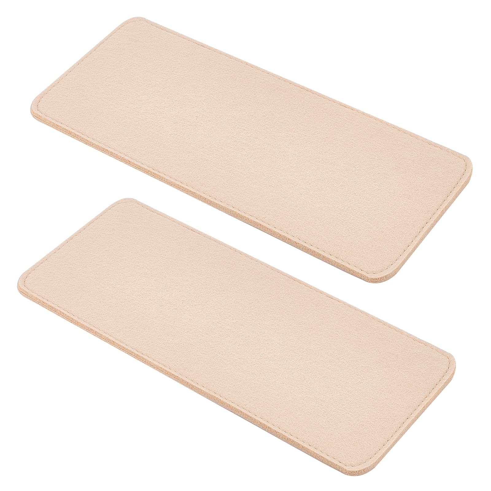 PH PandaHall 2pcs Handbag Base Shaper, 30.5x13.1cm/12x5 Felt Bag Bottom Shaper Pad Arc Corner Bag Liner Board Insert for Tote Leather Purse Handbag Crossbody Bag Backpack Travel Bag, Tan, 6mm Thick