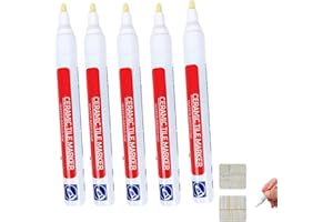 Waterproof Floor Ceramic Tile Marker,Grout Pen White Tile Paint Marker,No Faded for Home Ceramic Tile Marker Off-White,Restor