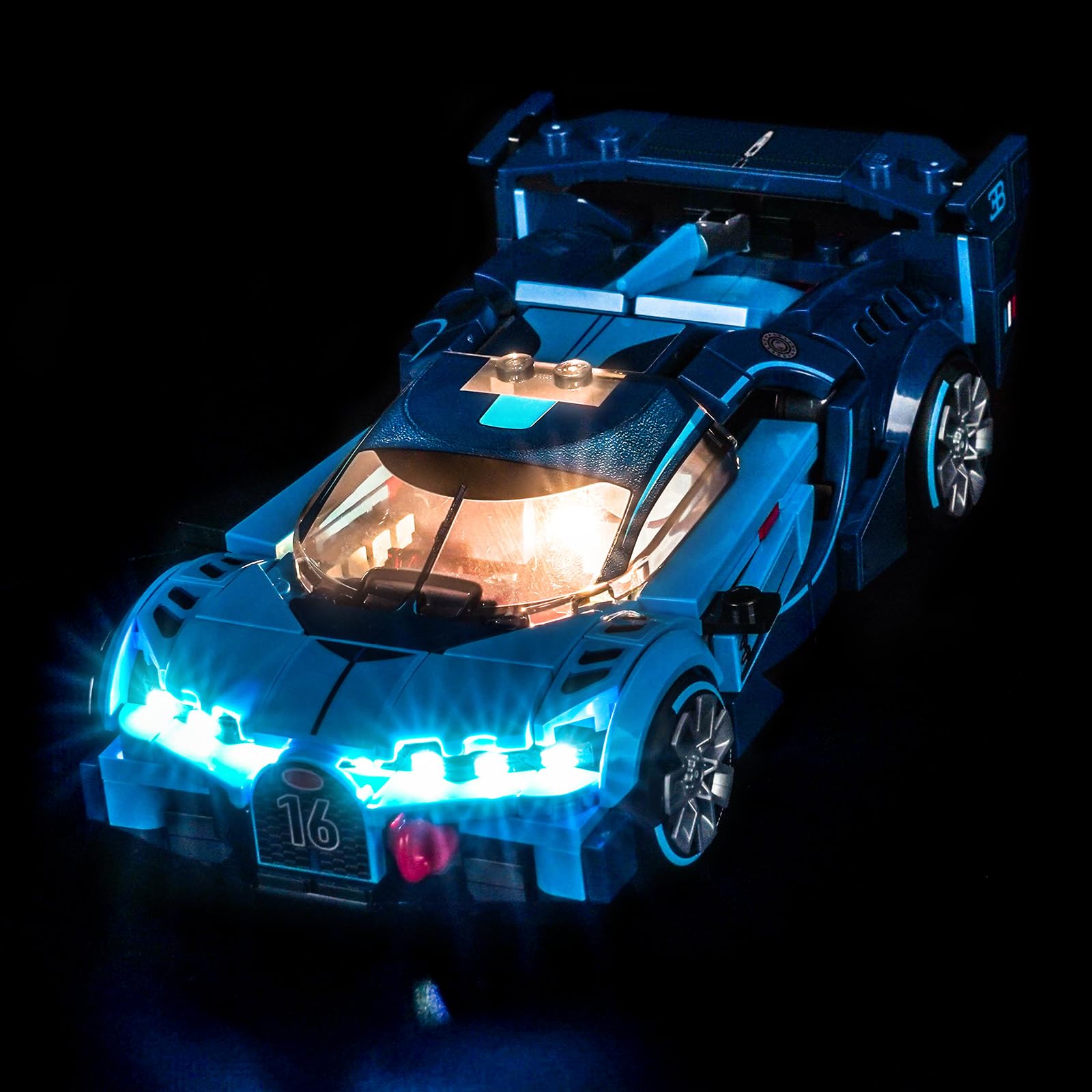 Light Kit Compatible with Lego 77253 Bugatti Vision GT Hyper Sports Car (No Model), Decoration Lighting Set Compatible with Lego Bugatti Vision GT Hyper Sports Car Building Blocks Model
