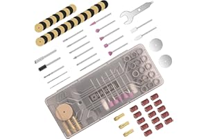 HARDELL 69 Pcs Rotary Tool Accessories Kit with 1.0/1.6/2.3mm Chucks for Small DIY Projects, Resin Cutting, Sanding, Grinding, Engraving, Polishing, Drilling