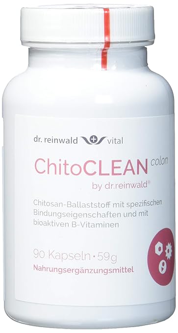dr.reinwald ChitoCLEAN colon – Chitosan-Ballaststoff – Bessere Stoffwechselverfügbarkeit & Bindung von unerwünschten Stoffen 