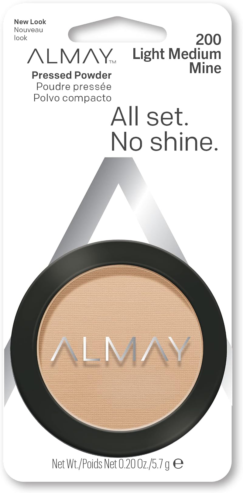 Almay Pressed Powder Light Medium 200 Hypoallergenic Fragrance Free Oily Skin