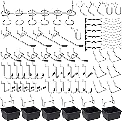 Pegboard Hooks Assortment, for Organizing Various