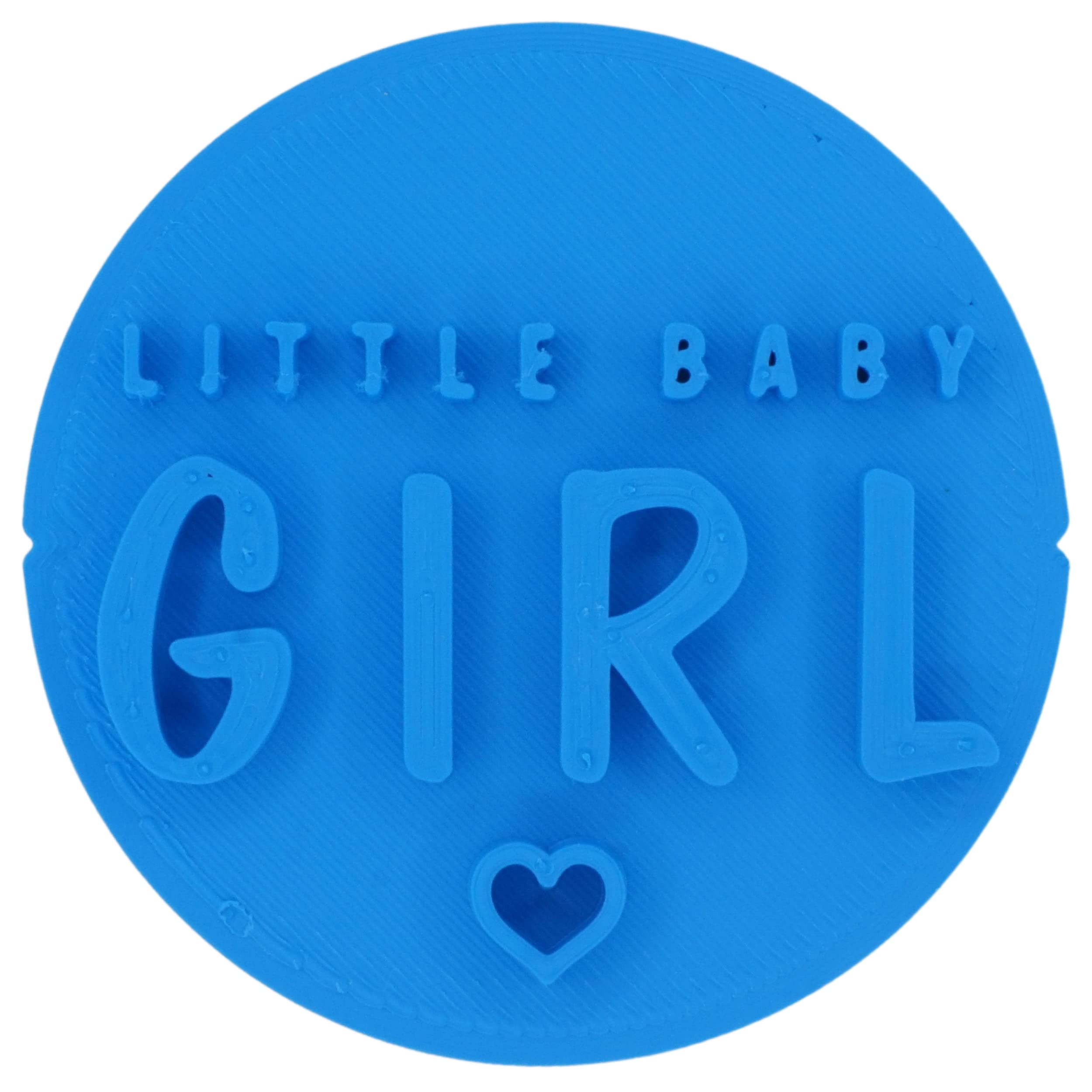 Little Baby Girl Heart Cookie Stamp Fondant Embosser 6cm (2.36 inches) Made in The UK for Baking, Cooking, Fondant, Icing, Cupcake, Cookie, Cake, Biscuits, Decoration
