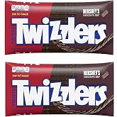 TWIZZLERS Chocolate Flavored Twists Candy, Low Fat, 2 Pack, 12 oz Bags | 12 oz