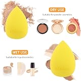DUcare 5Pcs Makeup Sponge and Foundation Brush Set Non-Latex Kabuki Flat Top view 4