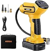 AstroAI Tire Inflator Air Compressor Cordless Car Tire Pump with 20V Rechargeable Li-ion Battery 150 PSI Portable Handheld Ai