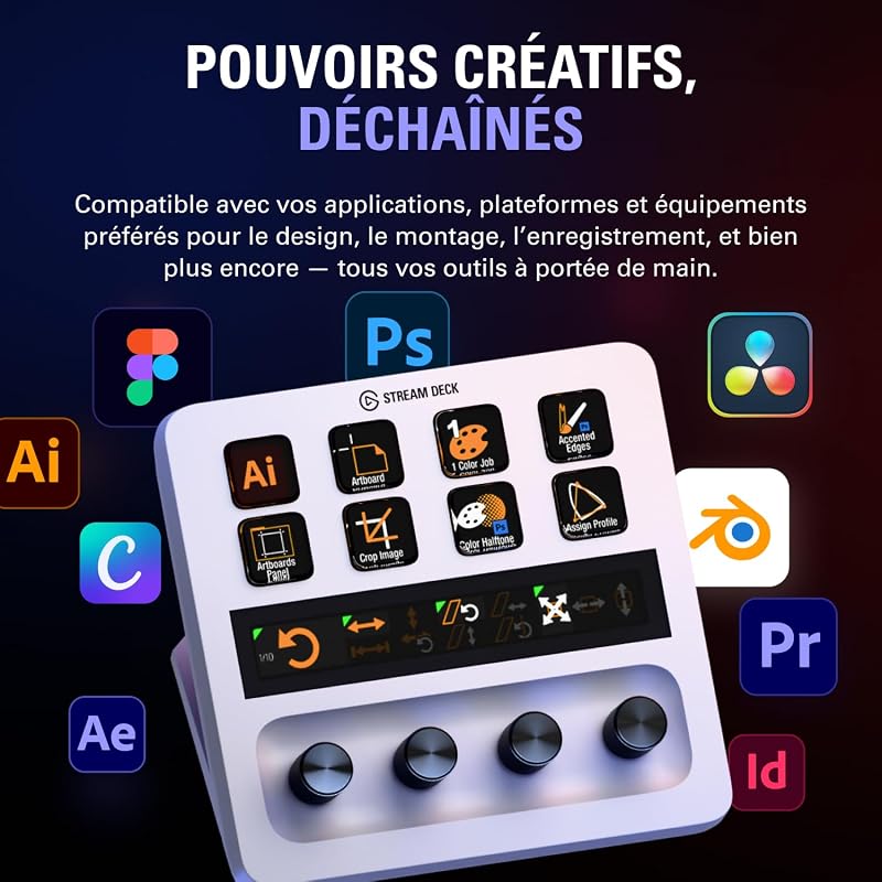 Stream Deck + White – Console de mixage