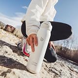 BOTTLE BOTTLE Insulated Stainless Steel Water Bottle 700ml White with Straw view 6