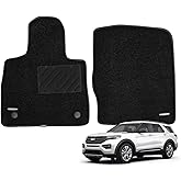 WENNEBIRD Superior Carpet Front Row Floor Mats for 2020-2026 Ford Explorer, 0.6-Inch Ultra-Thick, Noise-Reducing, All-Weather Waterproof Anti-Slip – 2-Pc Set