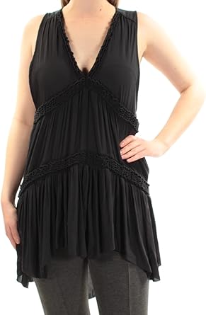 black sleeveless tunic dress