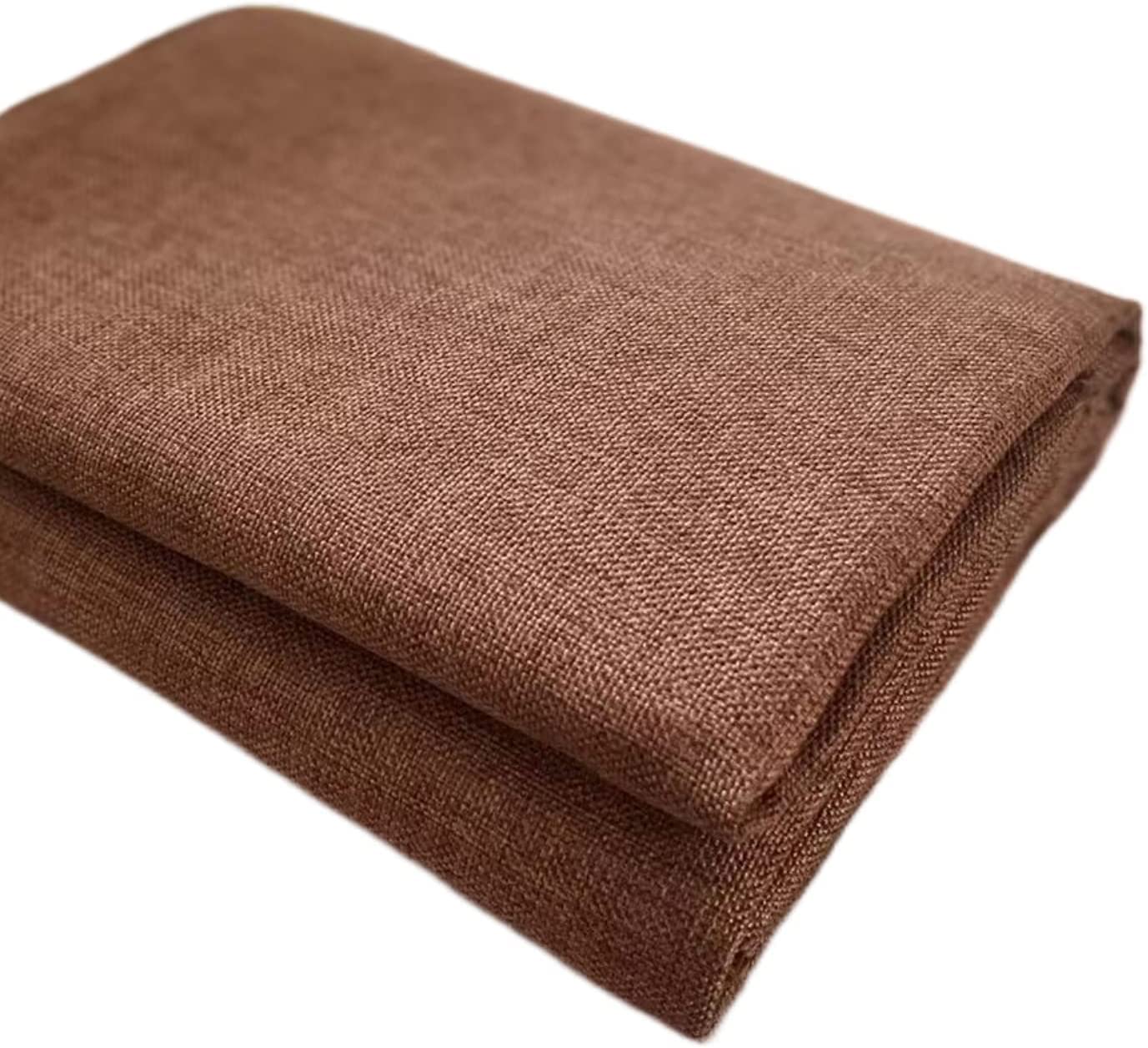 Thick Upholstery Fabric for Chair, Faux Coarse Linen Type Cloth Material, for Sofa Seat Repair (Brown 15, 1 Yard (57x 36 inch))