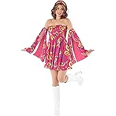 fun shack Go Go Girl Costume Women Disco Dress, 70s Gogo Outfit for Women, Retro Party Wear, Fun Dance Attire