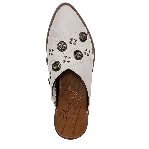 BLOWFISH MALIBU WOMENS HAZEL MULE OFF WHITE 11 M