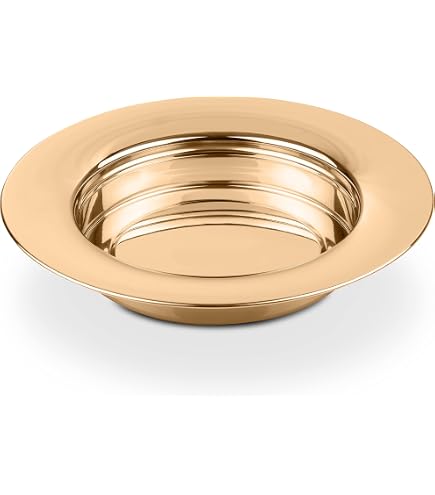SruiSwei Stainless Steel Communion Cup Tray - Holds 40 Cups, Stackable, 31cm Diameter, Easy Clean