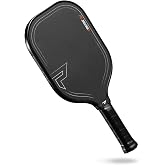 Paddletek Honeyfoam TKO-X Pickleball Paddle &ndash; Multi-Foam Core with PT-700 Raw Carbon Fiber Surface &ndash; Shock Arrestor Edge Guard &ndash; Elongated Pickleball Paddles for Power, Spin, Control &amp; Reach