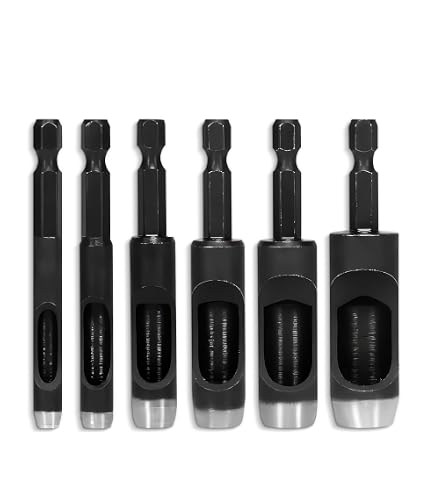 3-Piece Silver Grommet Hole Punch Set - 1/4, 3/8, 1/2 Inch, Steel Hollow Punches For Leather Crafting