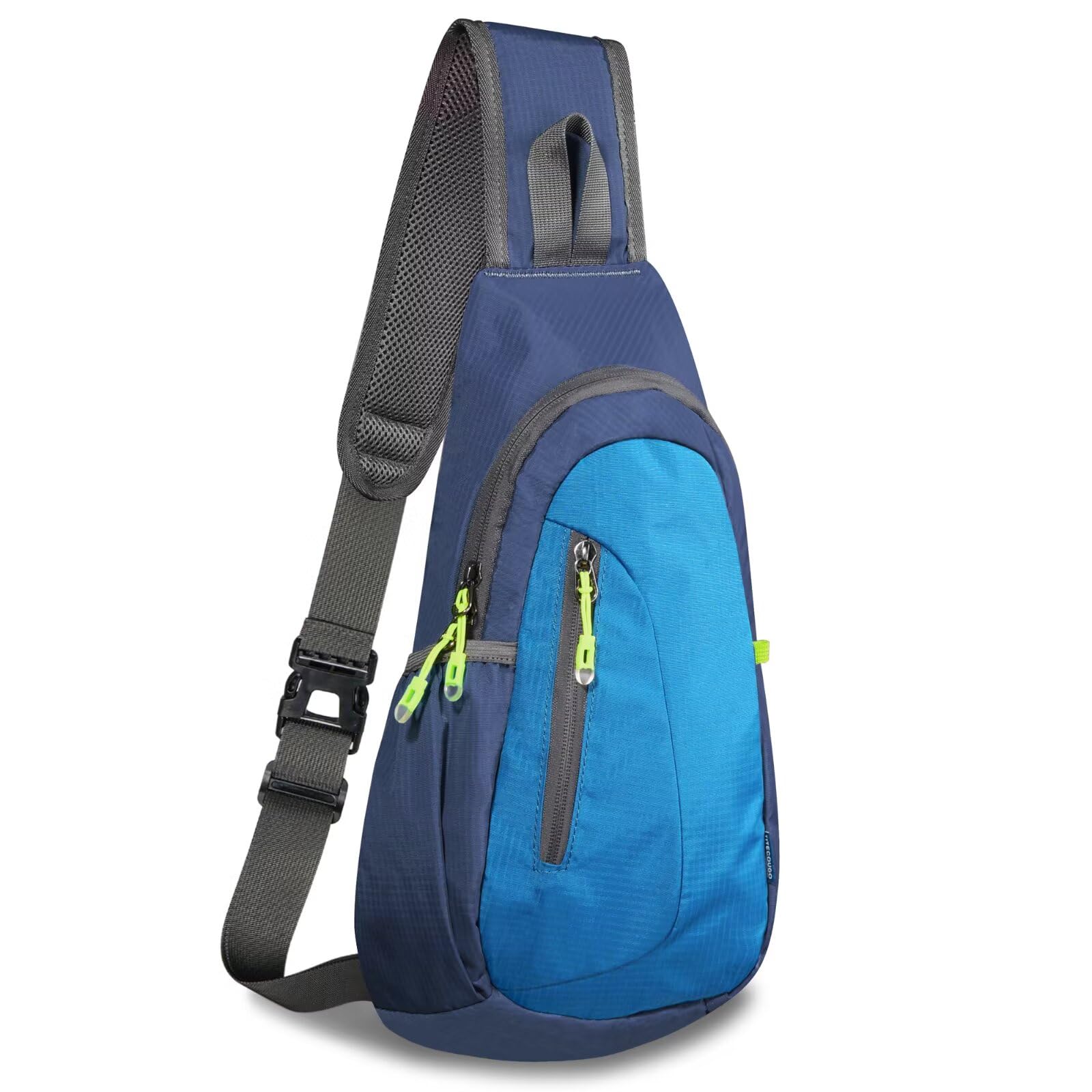 TITECOUGO Sling Bag Small Backpack for Men Women Shoulder Bags Gym Cross Body Running Rucksack Work Healthy Back Bag Chest Bags Crossbody Backpacks Daypack Camp Day Packs Sports Lightweight Navy Blue