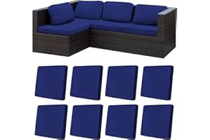 8Pcs Stretch Patio Cushion Covers,Outdoor Couch Covers Replacement,Outdoor Couch & Sofa Slipcovers,for Patio Furniture Cushio