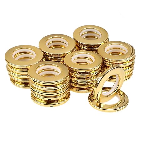 32pcs Curtain Eyelet Rings Wcic Round Plastic Rings Clips Inner