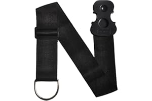 Farcaya Cello Endpin Stopper Strap Anchor Rest Non-Slip with 2 Holes Adjustable Chair Strap Thick Sponge Padding for Cello Playing or Practice (Black)