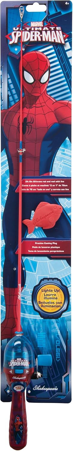 shakespeare spiderman fishing pole